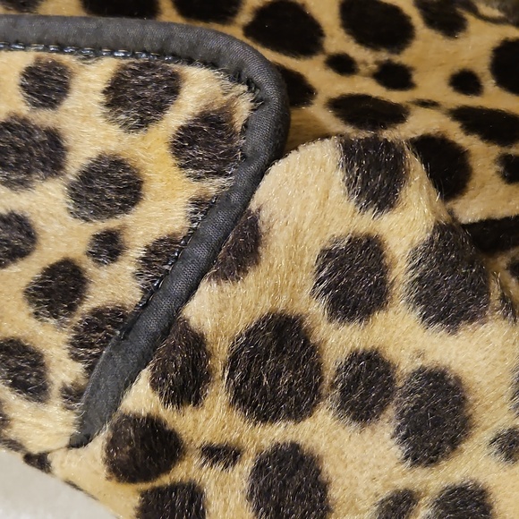 Vintage Leopard Print Faux Fur Coat Thigh Length Satin Lined Heavy Warm Custom - Picture 5 of 16